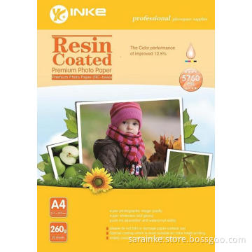 260G RC Photo Paper for Inkjet Printer (Photo Paper for Inkjet Printer)